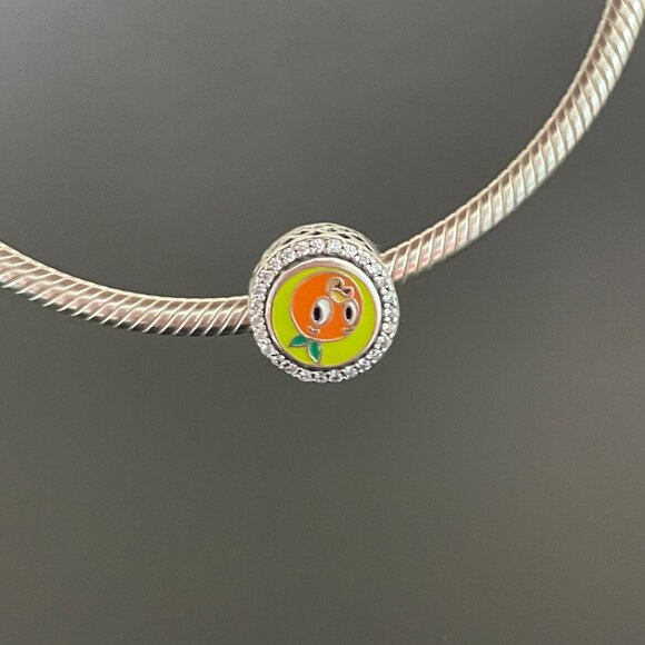 Pandora Disney Epcot Flower & Garden Festival Orange Bird Exclusive Dangle Charm - Picture 1 of 7